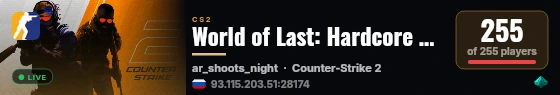World of Last: Hardcore Survival !shop live status badge