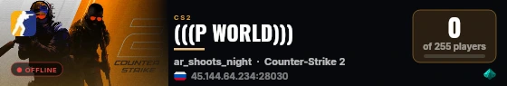 (((P WORLD))) live status badge