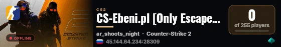 CS-Ebeni.pl [Only Escape #1 ]*[!VIP/!SKLEPSMS]* live status badge