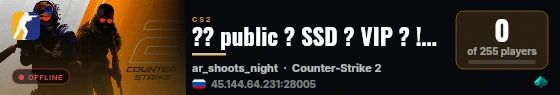 ?? public ? SSD ? VIP ? !skin ? !gloves ? !agents | FASTDL live status badge