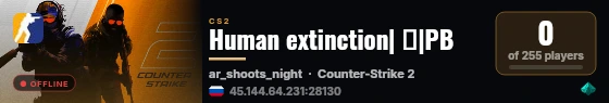 Human extinction| 🔥|PB live status badge