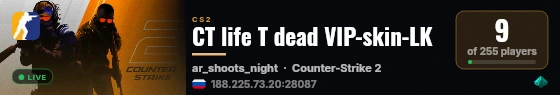CT life T dead VIP-skin-LK live status badge
