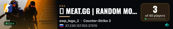 🔥 MEAT.GG | RANDOM MODELS #49 | AWP LEGO 2 live status badge