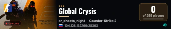 Global Crysis live status badge