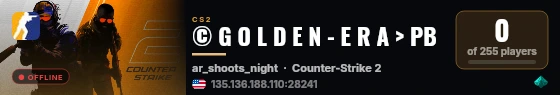 © G O L D E N - E R A > PB live status badge