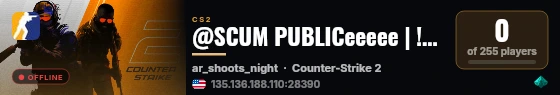 @SCUM PUBLICeeeee | !extra !class !zhp☣️ live status badge