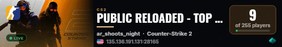 PUBLIC RELOADED - TOP - ROCKET --- live status badge