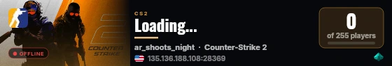 Loading... live status badge