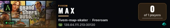 M A X live status badge