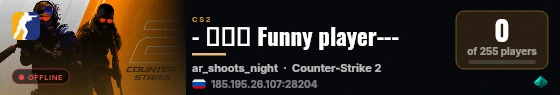 - 🟢🟢🟢 Funny player--- live status badge