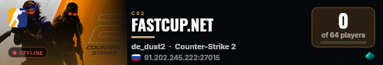 FASTCUP.NET live status badge