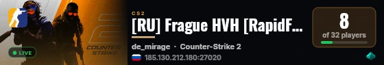 [RU] Frague HVH [RapidFire | NoSpread | FakePitch FIX] live status badge