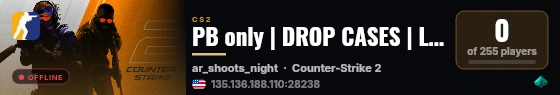 PB only | DROP CASES | LIKES | StatTrak™ live status badge