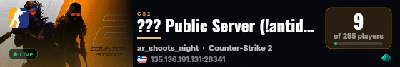 ??? Public Server (!antidote !class) live status badge