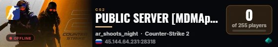 PUBLIC SERVER [MDMAproject] live status badge