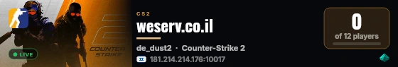 weserv.co.il live status badge