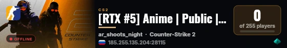 [RTX #5] Anime | Public | skin | knife | gloves |☣️ live status badge