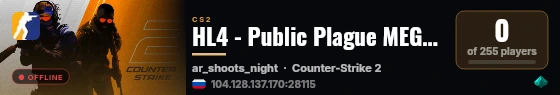 HL4 - Public Plague MEGA 🟢 live status badge