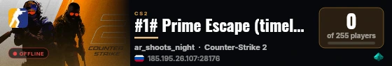 #1# Prime Escape (timeleft: 16:40) live status badge