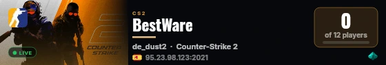 BestWare live status badge
