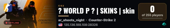 ? WORLD P ? | SKINS | skin live status badge