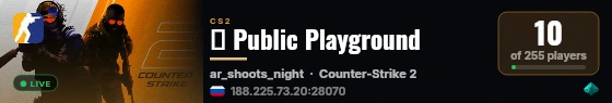 ➡️ Public Playground live status badge