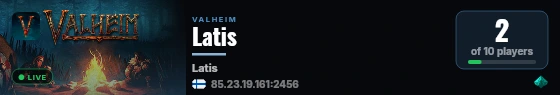 Latis live status badge
