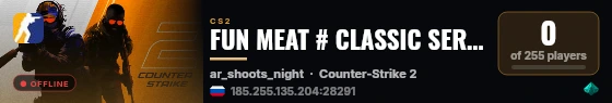 FUN MEAT # CLASSIC SERVER live status badge