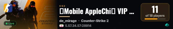 ⚜️Mobile AppleChi⚜️ VIP 912 live status badge