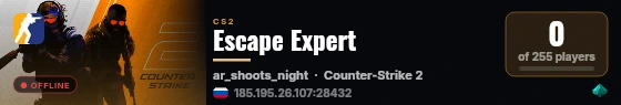 Escape Expert live status badge