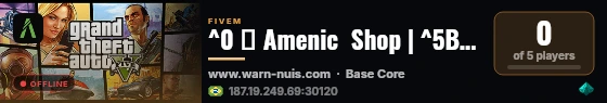 ^0 🔨 Amenic  Shop | ^5BASE CORE live status badge