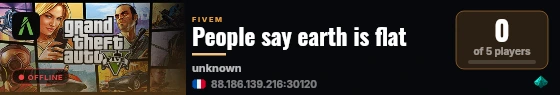 People say earth is flat live status badge