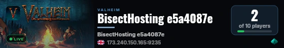 BisectHosting e5a4087e live status badge