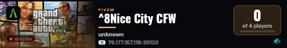^8Nice City CFW live status badge