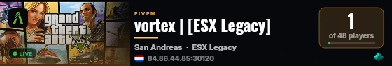 vortex | [ESX Legacy] live status badge
