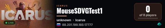 MouseSDVGTest1 live status badge