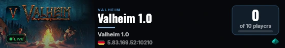 Nitrado.net Gameserver live status badge