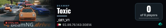 Toxic live status badge