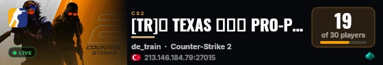 [TR]「 TEXAS 」★「 PRO-PUBLIC」OTTOMANYAKCS.COM live status badge