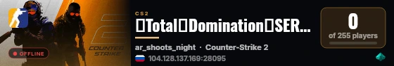 💪Total💪Domination💪SERVER💪 live status badge