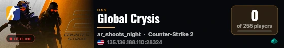 Global Crysis live status badge