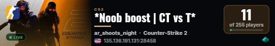 Public Mod Server [GCLAN] live status badge