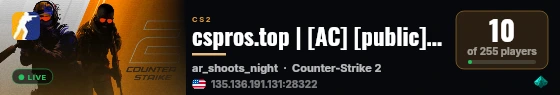 cspros.top | [AC] [public] [128 tick] live status badge