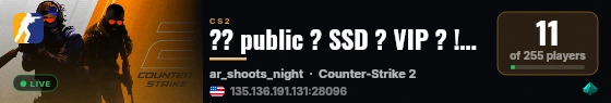 ?? public ? SSD ? VIP ? !skin ? !gloves ? !agents | FASTDL live status badge