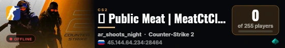 ➡️ Public Meat | MeatCtClub.NeT live status badge