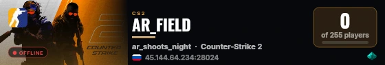 AR_FIELD live status badge