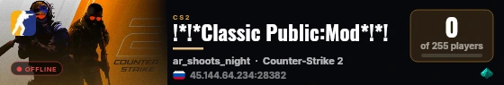 !*!*Classic Public:Mod*!*! live status badge