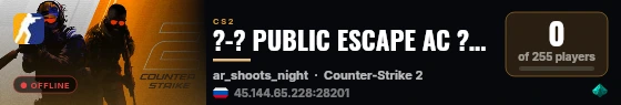 ?-? PUBLIC ESCAPE AC ?- Otaku.TF -? ? live status badge