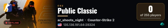 Public Classic live status badge