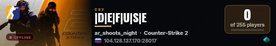 |D|E|F|U|S|E live status badge
